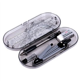 Bailinks 8 pieces regle equerre rapporteur kit de géométrie mathématiques comprenant une règle