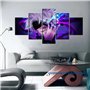 Wondbeau Impression sur Toile Cinq Tableaux Consécutifs Décoration De Maison Moderne Peinture 5 Panneaux Abstraits Modulaire Pos