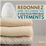 Rasoir Anti-bouloche ABBI Essentiels - USB Rechargeable, 2 Lames de Rechange, Pochon de Rangement | Pulls Vêtements Canapés Tiss
