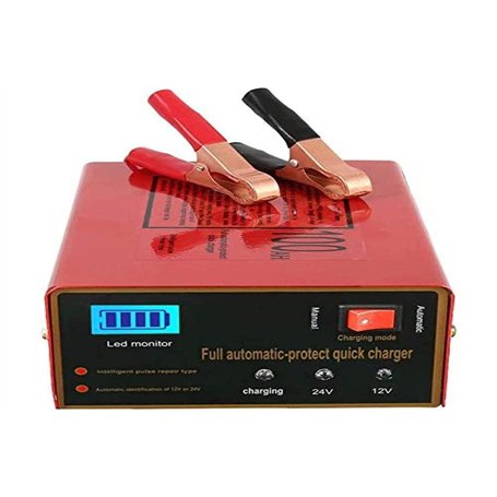 12V/24V Chargeur de Batterie pour Voiture Intelligent Automatique Mainteneur