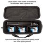 Valise à Chariot de Transport Valise Trépieds Eclairage Vidéo 33 Pouces Sac Pied Photo Studio Rembourré pour Télescope Support d
