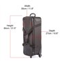 Valise à Chariot de Transport Valise Trépieds Eclairage Vidéo 33 Pouces Sac Pied Photo Studio Rembourré pour Télescope Support d
