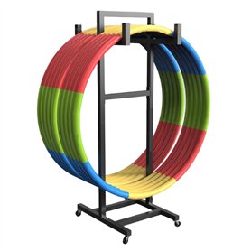 ZIMGOD Support Cerceau Hula Hoop Support Mobile pour Corde à Sauter/Cerceau d'exercice