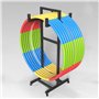 ZIMGOD Support Cerceau Hula Hoop Support Mobile pour Corde à Sauter/Cerceau d'exercice, Présentoir pour Anneaux de Hula Hoop sur