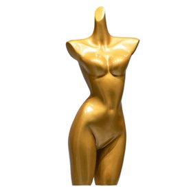 ENHEN Mannequin Buste de Mannequin Femme Doré Brillant
