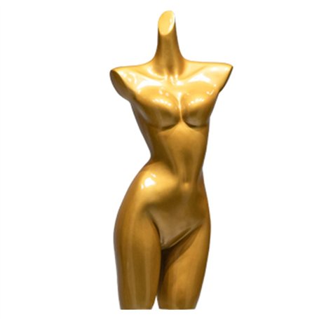 ENHEN Mannequin Buste de Mannequin Femme Doré Brillant