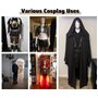ENHEN Mannequin Buste de Mannequin Femme Doré Brillant, Présentoir de Comptoir à Plusieurs Niveaux pour la Vente de Vêtements, M