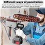 Enfileuse automatique pour électricien, tire-fil électrique, vitesse d'enfilage 40 m/min, enroulement et stockage automatiques, 