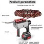 Enfileuse automatique pour électricien, tire-fil électrique, vitesse d'enfilage 40 m/min, enroulement et stockage automatiques, 