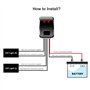 Kinstecks ​​2 voies Contrôleur stroboscopique à LED Contrôleur multifonction LED Daytime Running Light Strobe Module with 10 Fla