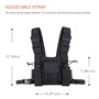 Maijia Sac harnais pour talkie-walkie avec poche poitrine et poches réglables pour homme