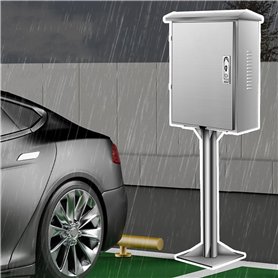 Poteau de Borne de Recharge Boîtier de Support de Chargeur de Véhicule Électrique Toutes Saisons