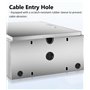 Poteau de Borne de Recharge Support de Chargeur pour Véhicule Électrique Autonome avec Boîtier Verrouillable, Socle de Chargeur 