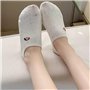 Lot de 5 paires de chaussettes invisibles pour femme avec doublure invisible - Couleur pure - Antidérapantes - Pour l'été, le qu
