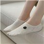 Lot de 5 paires de chaussettes invisibles pour femme avec doublure invisible - Couleur pure - Antidérapantes - Pour l'été, le qu