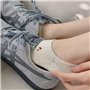 Lot de 5 paires de chaussettes invisibles pour femme avec doublure invisible - Couleur pure - Antidérapantes - Pour l'été, le qu