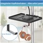 Plateau universel pour micro, plateau de support de micro réglable à pince sur étagère utilitaire pour partitions de musique, di