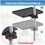 Plateau universel pour micro, plateau de support de micro réglable à pince sur étagère utilitaire pour partitions de musique, di