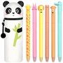 YNOUYRS Trousse Ecole 2 en1 en Silicone Souple-stylos à encre gel effaçables