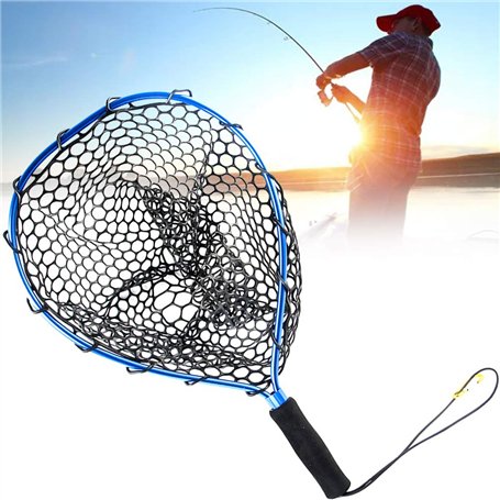 Crab Trap Flotteurs Filets de pêche Pêche à la Mouche d'atterrissage Truite Filet de pêche Epuisette Moulage et Release Net Ultr