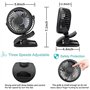 Ventilateur portable silencieux avec batterie rechargeable