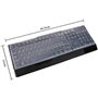 Veraing Lot de 2 protections de clavier ultra fines en silicone étanche pour ordinateur de bureau