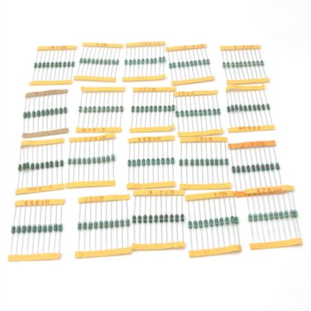 AMSLSIU 200 pièces/ensemble carte d'assortiment d'inducteurs professionnels 20 valeurs inducteurs accessoires de composants élec