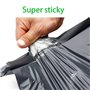 EVANEM Lot de 100 Sacs de courrier adhésifs Noirs Auto-adhésifs, 20 x 30 cm, enveloppes en Plastique, for expédition Postale et 