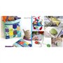 F Fityle 50 Pcs/Lot Tissu de Coton de Couleur Unie pour, Tissu à Coudre Au, Paquets de Carrés de Courtepointe - 15 x 15 cm