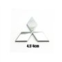 Auto Emblème pour Mitsubishi ASX 2020 2021 2022 2023, Insigne Avant de Calandre Capot Étiquette Coffre Volant Logo Autocollant D