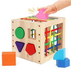 ChaneeHann Forme de tri Jouet en Bois à partir de 1 an
