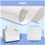Lot de 50 Mouchoirs en Coton Biodégradables