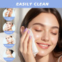 Serviettes Visage XL,Serviette Jetable pour le Visage,Lot de 50 Mouchoirs en Coton Biodégradables,pour les Soins de la Peau,les 