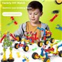 ChaneeHann Jeu de Construction, Blocs de Construction 110 pièces, Jouet éducatif STEM, interactif et éducatif pour Enfants de 3-