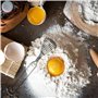 AMSLSIU Fouet à oeufs manuel en acier inoxydable mélangeur Mini lait crème mélangeur barre à manger hôtel cuisine réutilisable a
