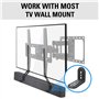 Mounting Dream Support Mural TV pivotant et inclinable Support Mural TV à Bras Double pour la Plupart des téléviseurs LED, LCD, 