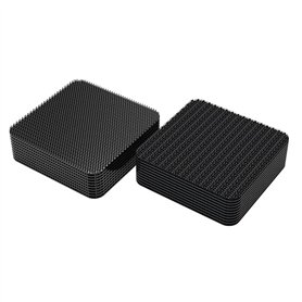 Lot de 10 paires de bandes Velcro autocollantes double face pour textiles et tissus - 50 x 50 mm - Avec adhésif haute performanc