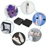 Lot de 10 paires de bandes Velcro autocollantes double face pour textiles et tissus - 50 x 50 mm - Avec adhésif haute performanc