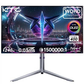 KTC OLED Écran PC Gamer 27 Pouces WQHD 1440P - 65W USB C (Supporte la Sortie vidéo)