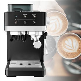 ZyKnaurral Machine à Expresso Chaud et Froid 20 Bars avec mousseur à Lait Machine à café à Vapeur pour Lattes Simples ou Doubles