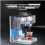 ZyKnaurral Machine à Expresso Chaud et Froid 20 Bars avec mousseur à Lait Machine à café à Vapeur pour Lattes Simples ou Doubles
