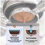 ZyKnaurral Machine à Expresso Chaud et Froid 20 Bars avec mousseur à Lait Machine à café à Vapeur pour Lattes Simples ou Doubles