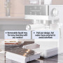 ZyKnaurral Machine à Expresso Chaud et Froid 20 Bars avec mousseur à Lait Machine à café à Vapeur pour Lattes Simples ou Doubles