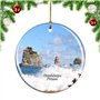Weekino France Guadeloupe Décoration de noël Arbre de Noël Ornement Suspendu Pendentif Ville Voyage Collection Souvenirs Porcela