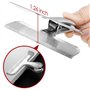 YuCool Lot de 6 pinces à frites en acier inoxydable, 11,9 cm de large pour le stockage des aliments, grande poignée en papier du