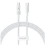 Câble USB-C vers USB-C Baseus P10373000211-00 Blanc 1 m