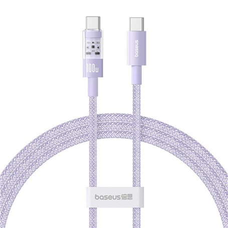 Câble USB-C vers USB-C Baseus P10373000511-00 Pourpre 1 m