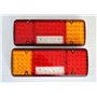 24/7Auto 2 x arrière 12 V LED 5 Fonctions Design ultra fin pour camion remorque basculant pour châssis LKW pour caravane Camion