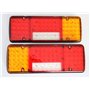 24/7Auto 2 x arrière 12 V LED 5 Fonctions Design ultra fin pour camion remorque basculant pour châssis LKW pour caravane Camion 