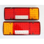 24/7Auto 2 x arrière 12 V LED 5 Fonctions Design ultra fin pour camion remorque basculant pour châssis LKW pour caravane Camion 